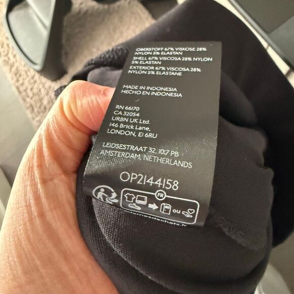 Anthropologie Maeve Women’s 1X Black Wide Leg Flare Plus Size Pants - Picture 8 of 8